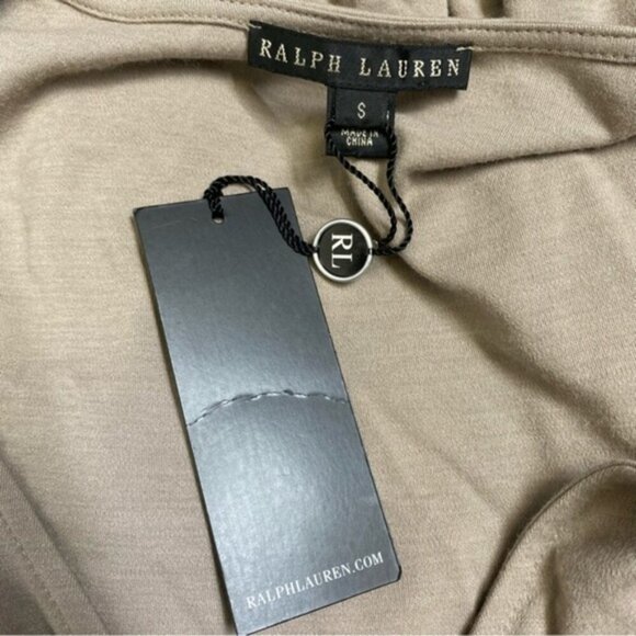 NWT RALPH LAUREN Black Label Sleeveless Jersey Dress Women Size Small - Picture 4 of 5